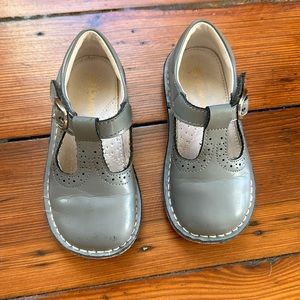 L’Amour Frances T-Strap Perforated Mary Jane Grey